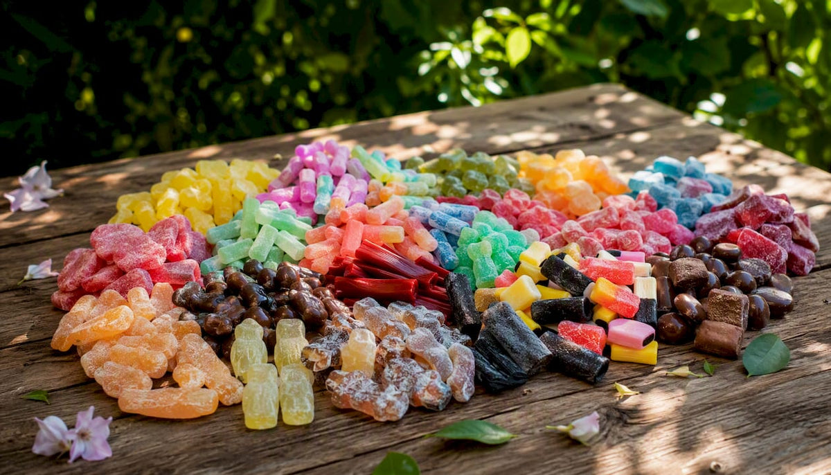 Assorted Swedish pick and mix candies
