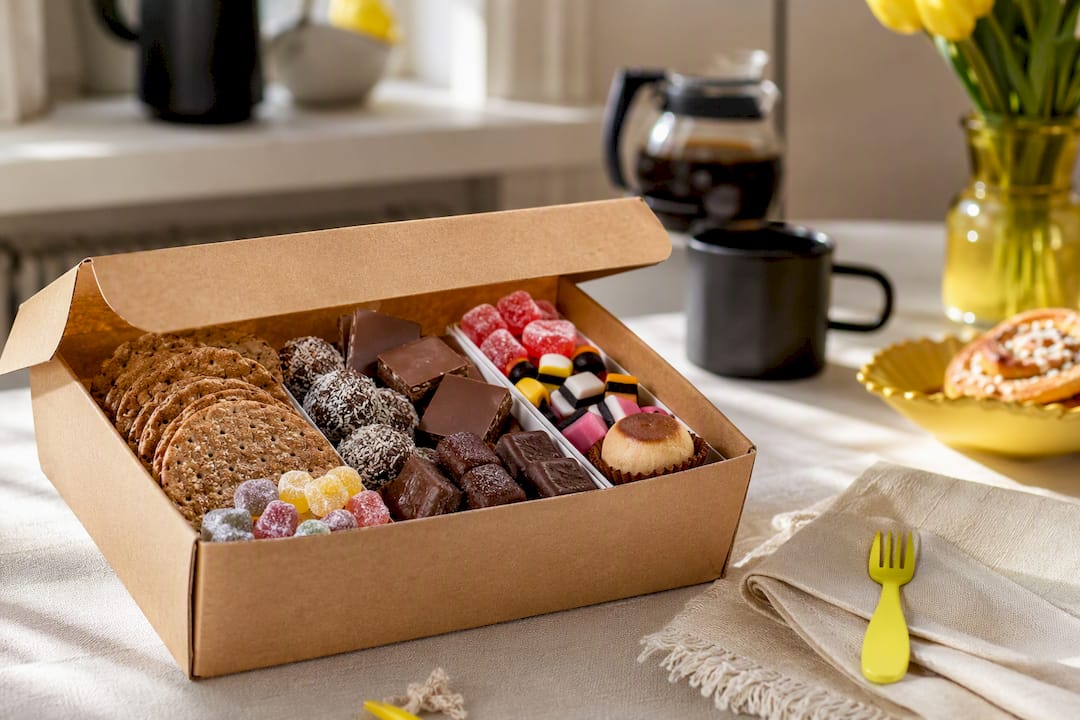 Swedish snack gift box for fika