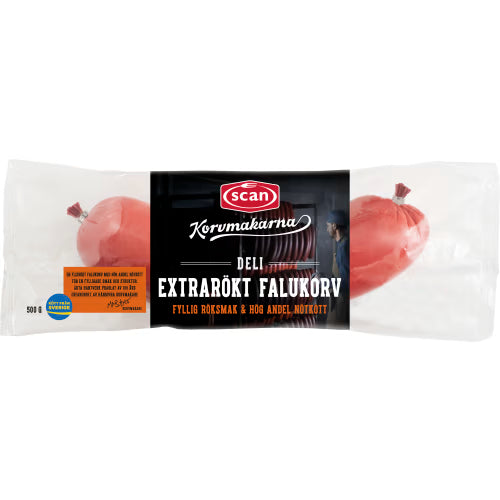 Falukorv Extrarökt Scan - Falu Sausage Smoked 500g