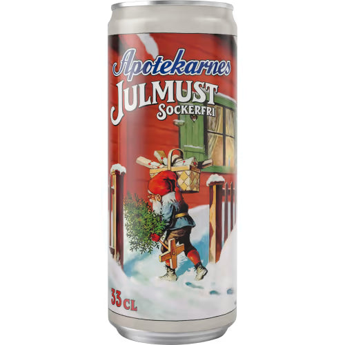 Apotekarnes Julmust Sockerfri Läsk Burk - Christmas Soda 33cl