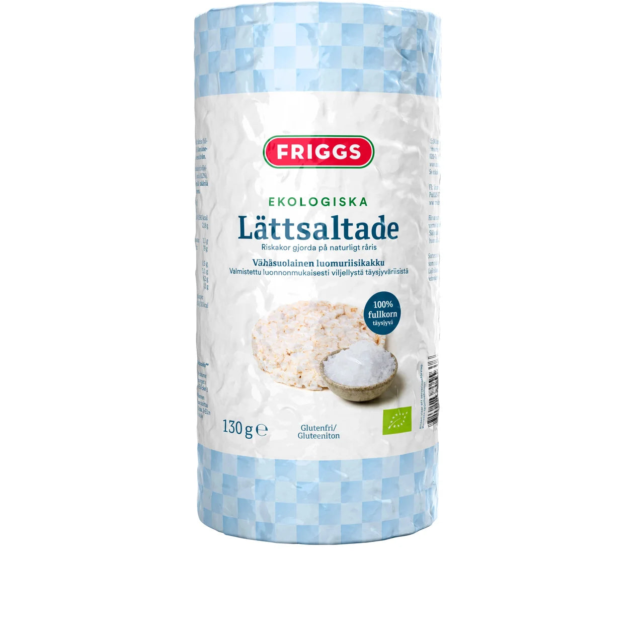 Friggs Riskakor Lättsaltade Ekologisk - Crispy Wholegrain Rice Cakes 130g