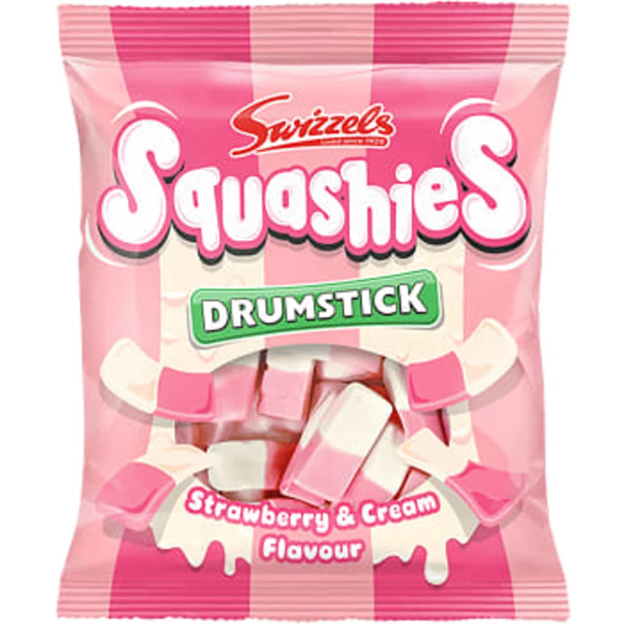 Swizzels Squashies Drumstick Jordgubb - Foam Gummies 140g