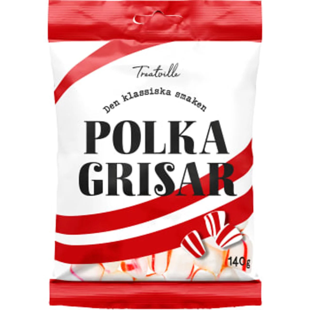 Treatville Polkagrisar - Peppermint Candy Canes 140g