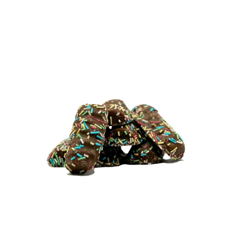 Confetti Chocolate Dipped Strawberry Marshmallows