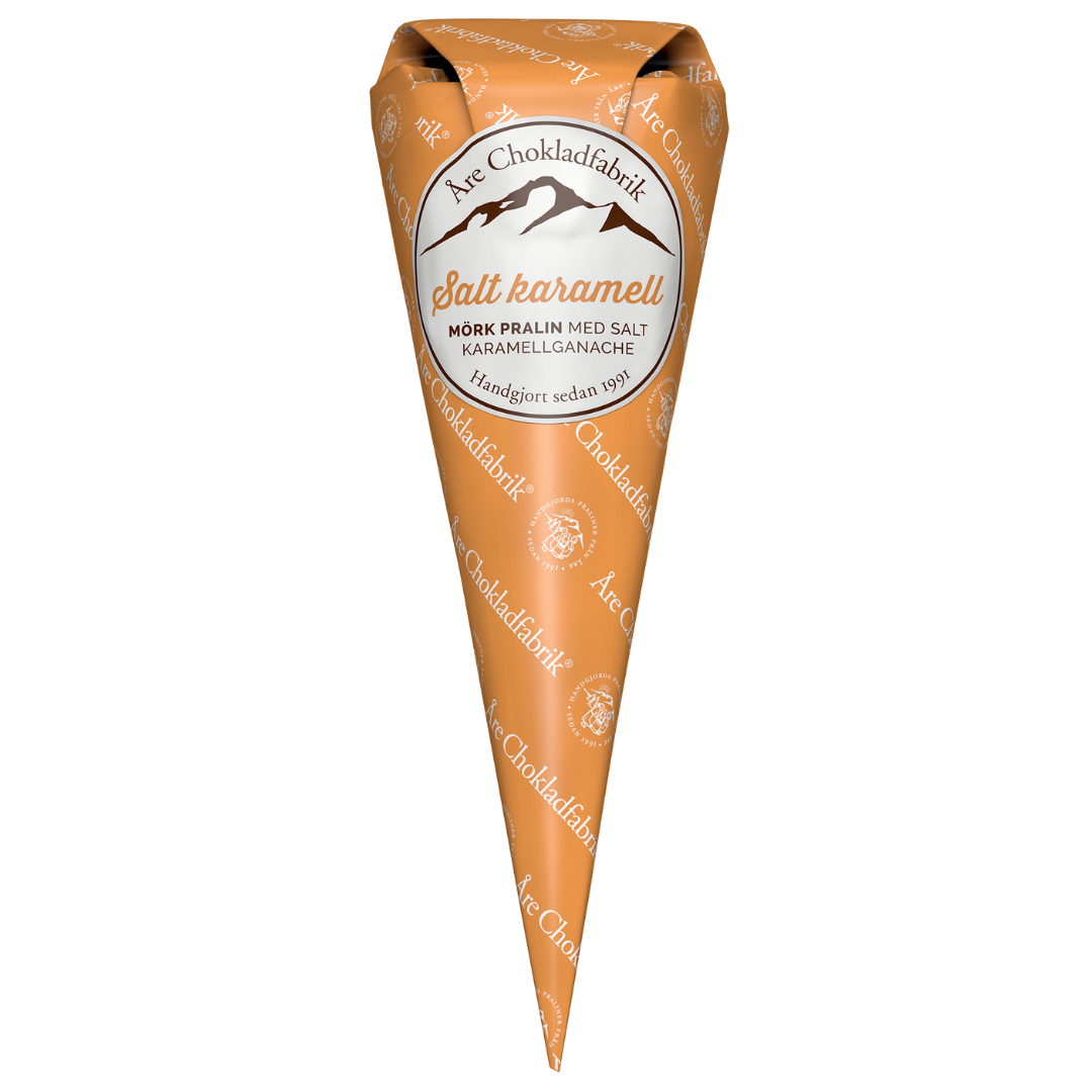 Åre Chokladfabrik Salt karamellganache Vår - Chocolate caramel ganache Gift 80g