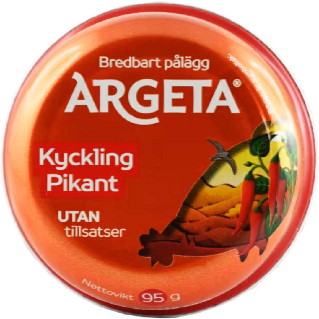 Argeta Kycklingpastej Pikant - Chicken Pâté Spicy 95g