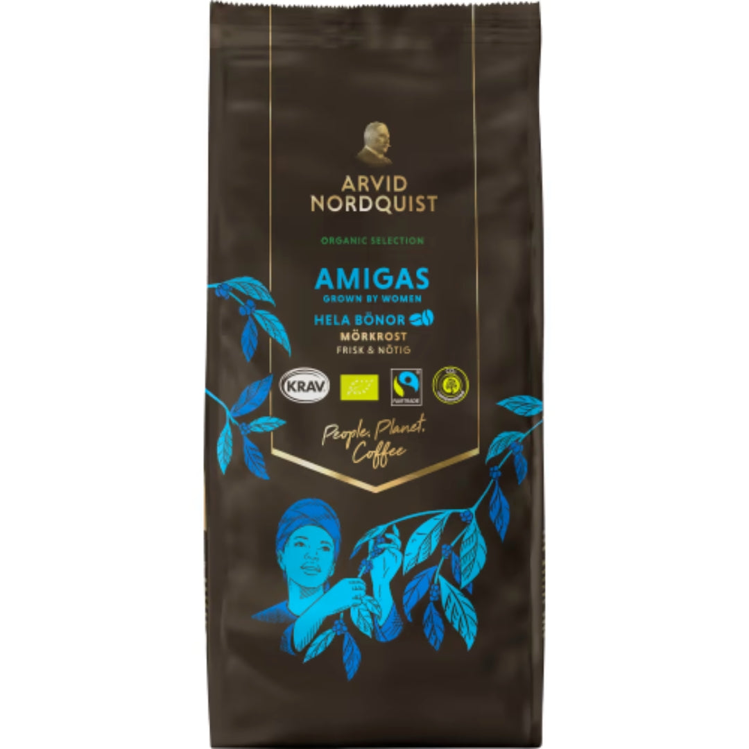 Arvid Nordquist Amigas - Organic Dark Roast Whole Beans 450g