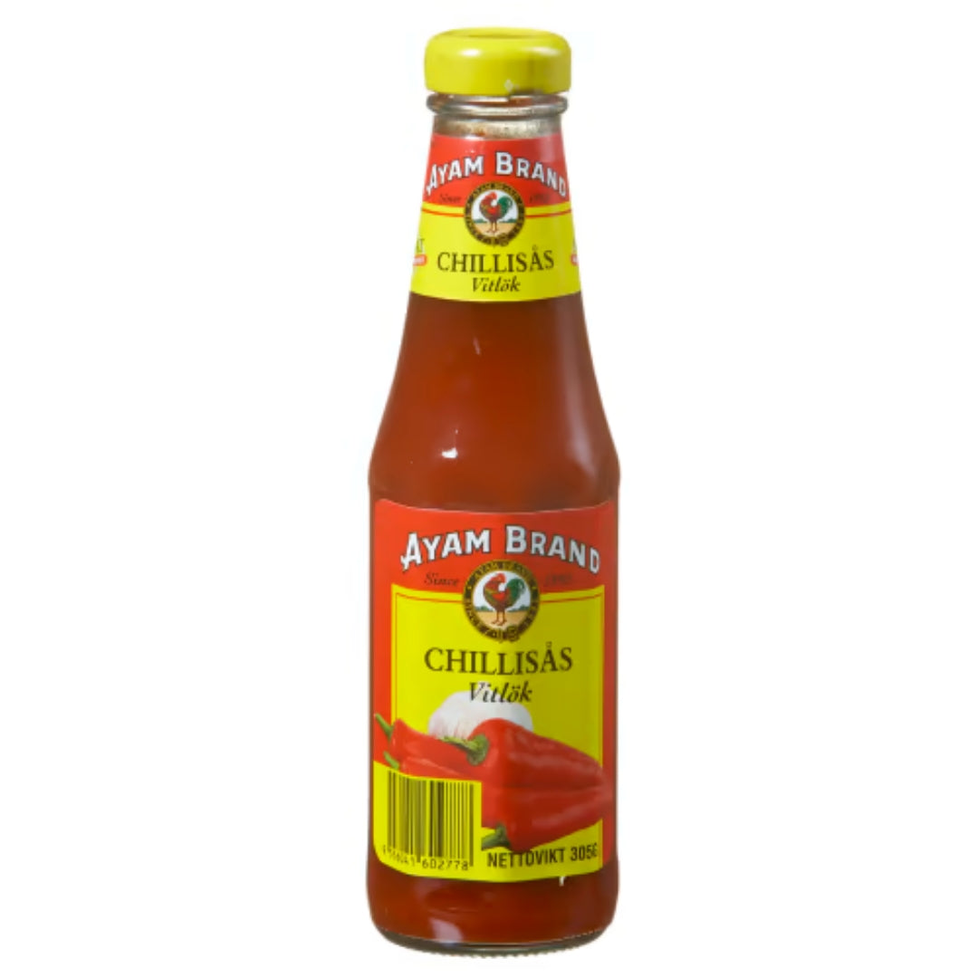Ayam Chilisås Vitlök - Chili Sauce with Garlic Flavor 305g