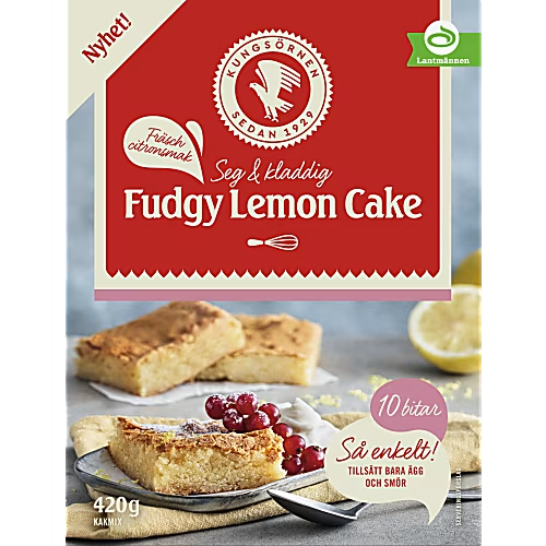 Kungsörnen Bakmix Fudgy Lemon Cake - Fudgy Lemon Cake Mix 420g