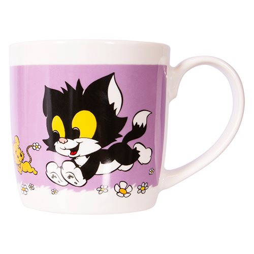 BAMSE Mugg Katten Jansson & Husmusen Lila 27cl