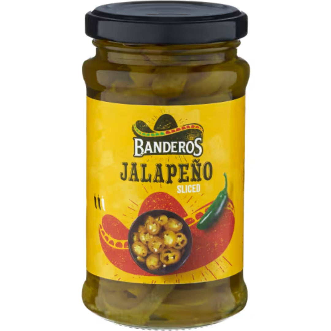 Banderos Jalapeno Sliced - Sliced Pickled Jalapeños 225g