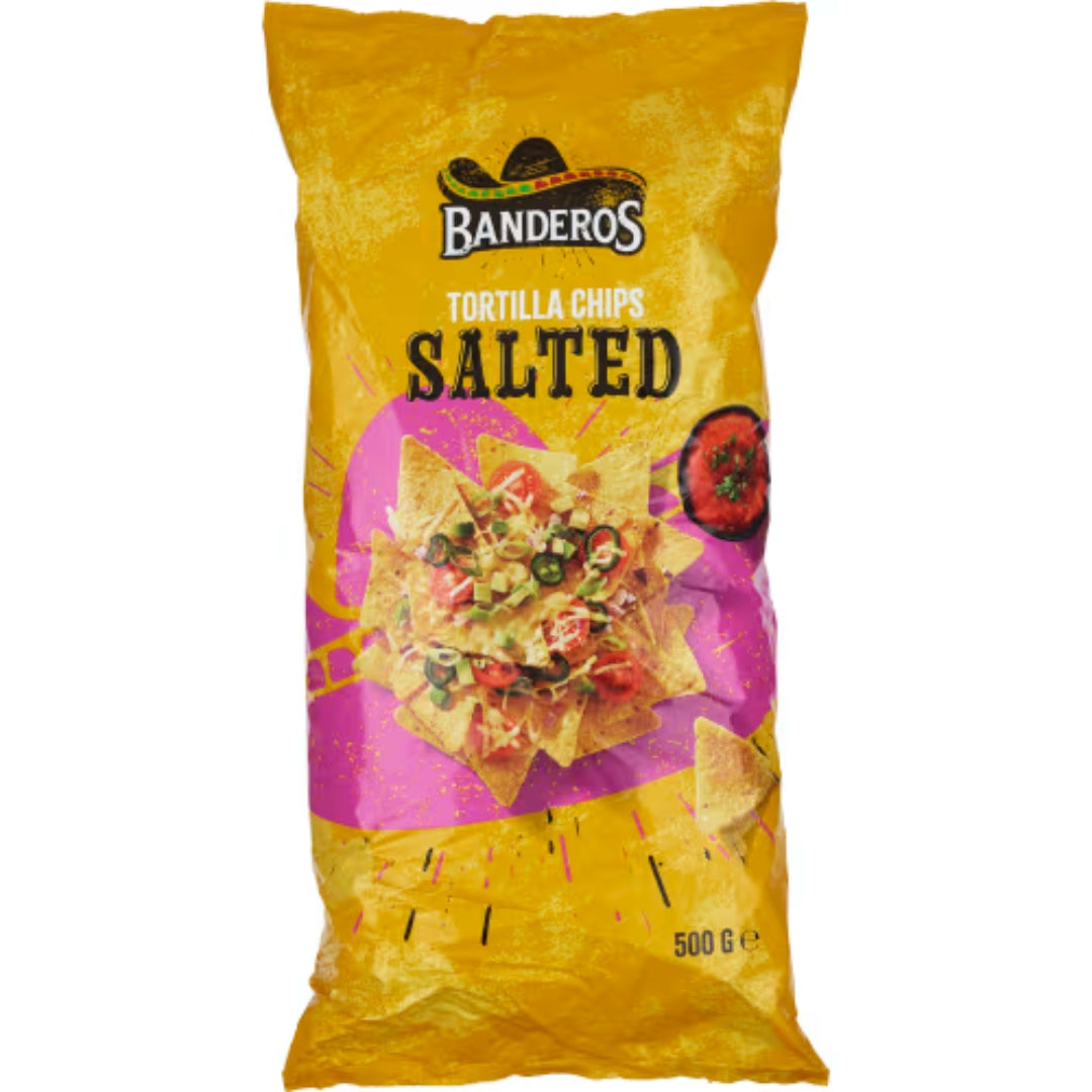 Banderos Tortilla Chips Salted - Tortilla Chips Salted 500g