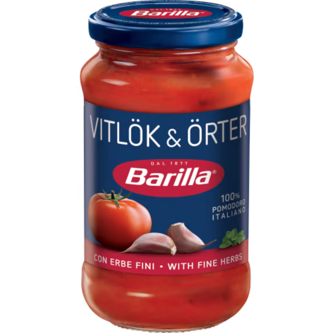 Barilla Vitlök & Örter Pastasås - Garlic & Herbs Pasta Sauce 400g