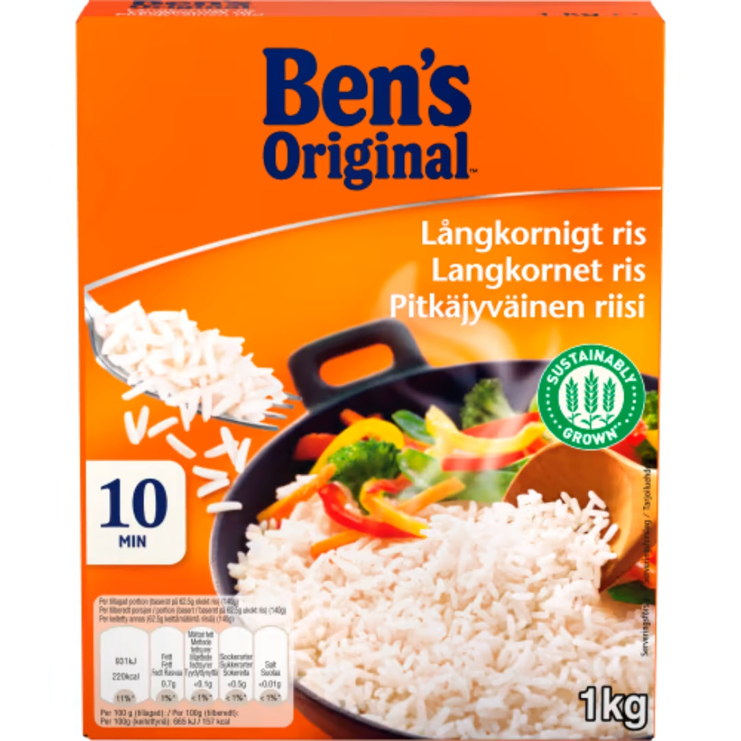 Ben's Original Långkornigt Ris - Long-Grain Rice 1kg