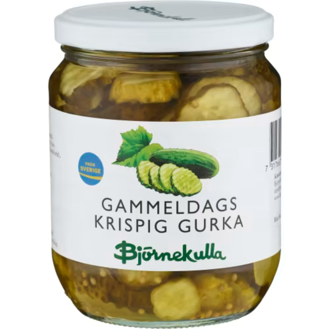 Björnekulla Gammeldags Krispig Gurka - Traditional Crispy Pickles 580g