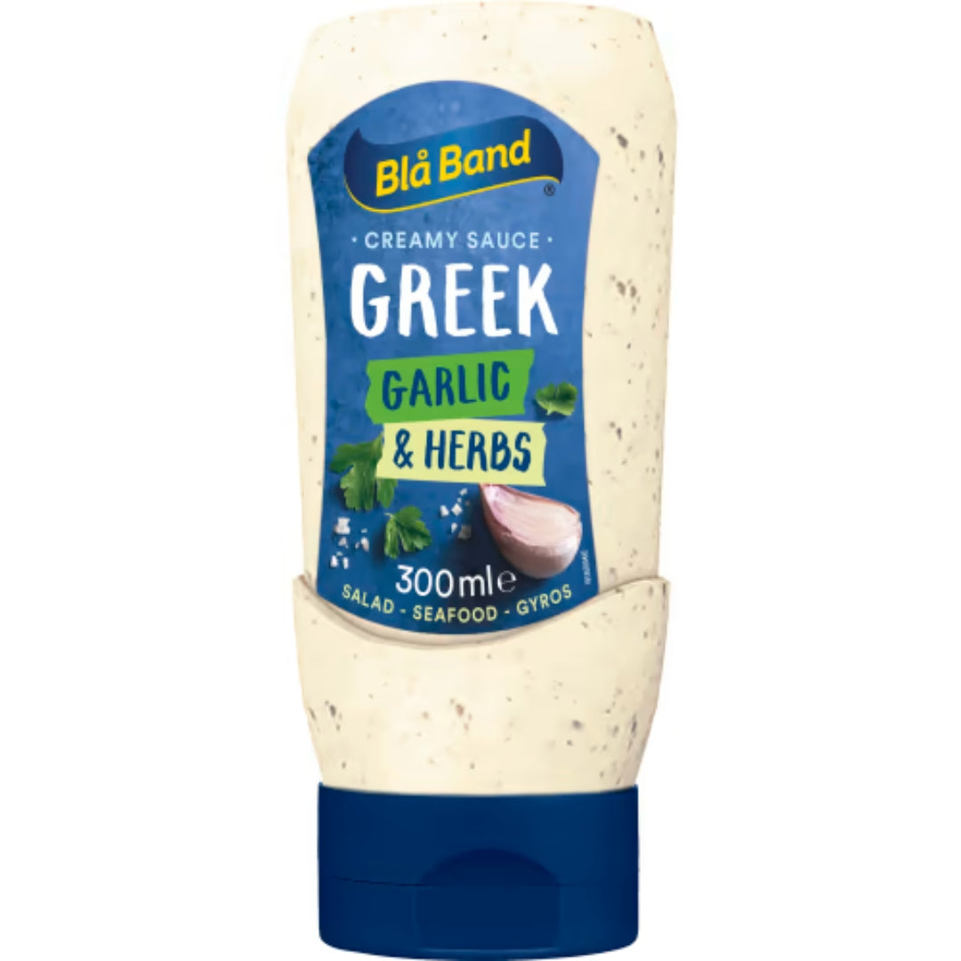 Blå Band Greek Sauce Garlic & Herbs Sås - Garlic Herb Sauce 300ml