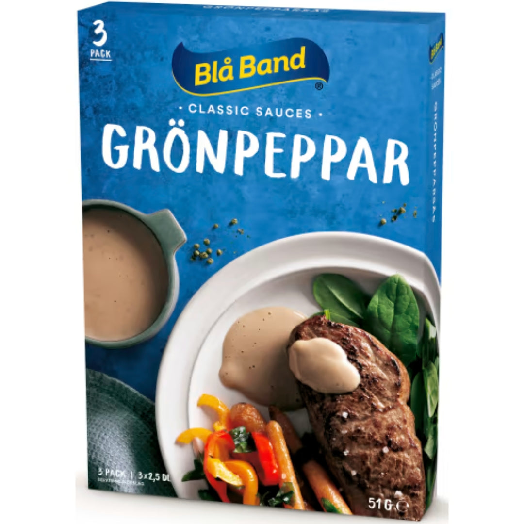 Blå Band Grönpepparsås Pulver - Green Pepper Sauce 51g