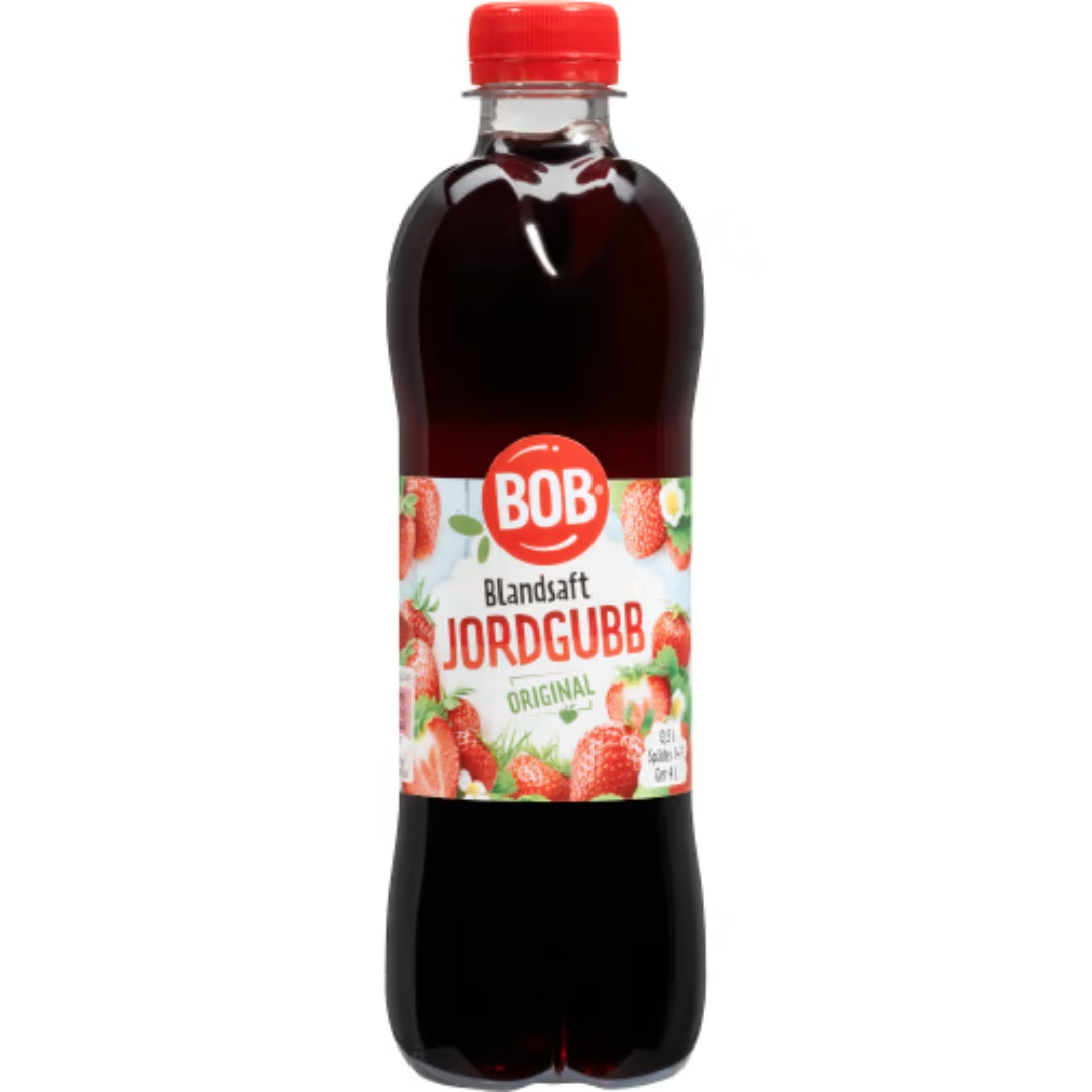 Bob Jordgubb Blandsaft - Mansikka sydämellinen 0,5L