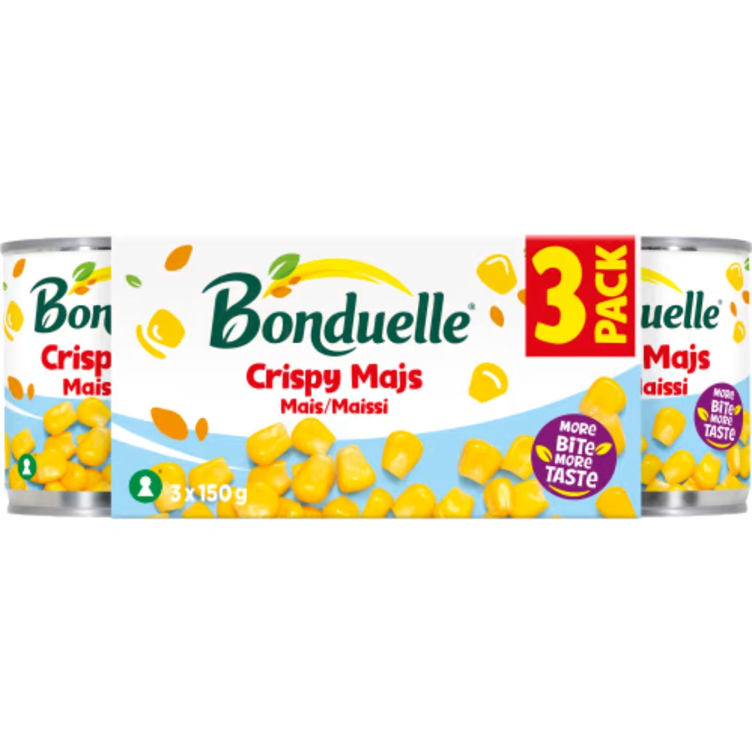 Bonduelle Majs 3-pack - Corn 400g