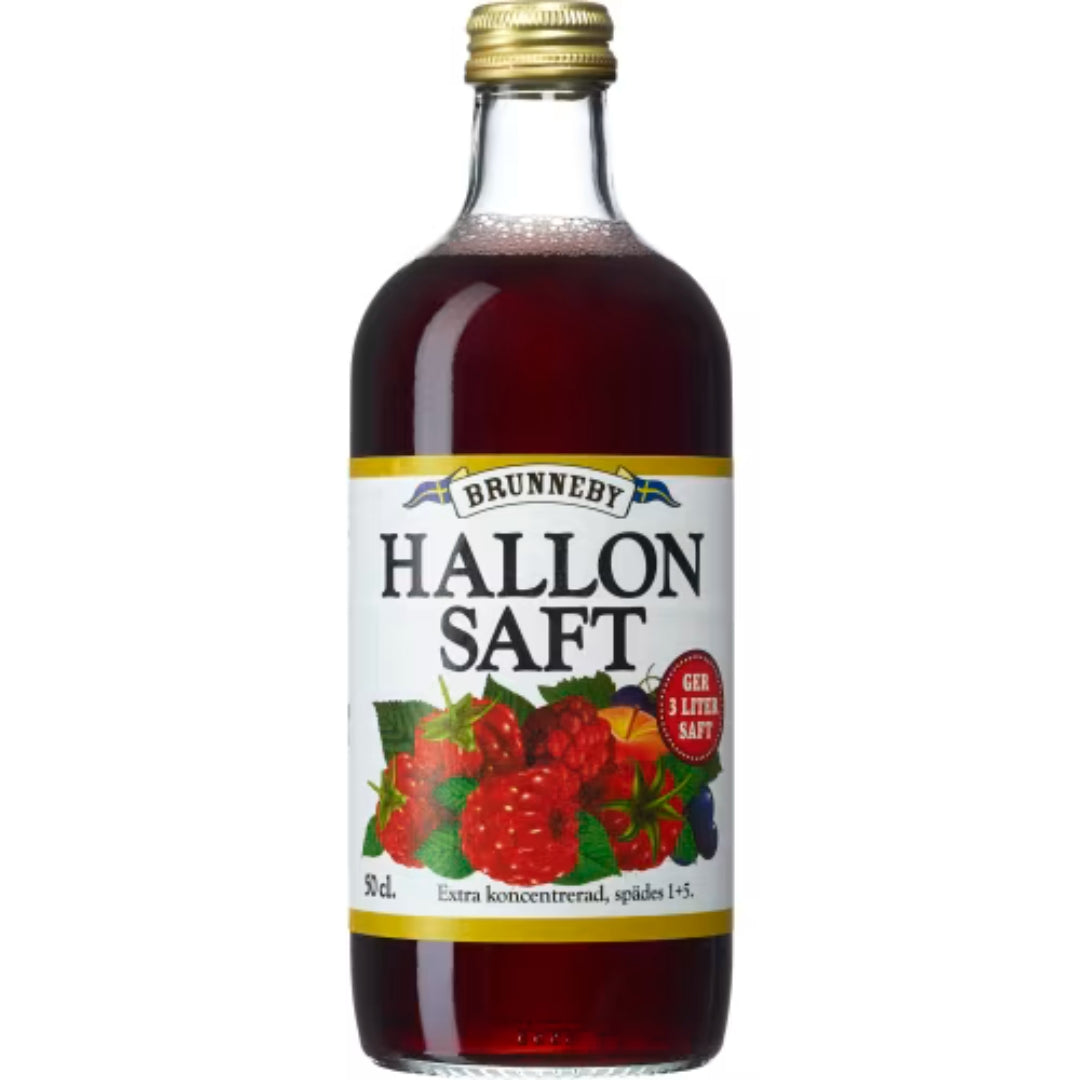 Brunneby Hallon Saft - Raspberry Cordial 0.5L