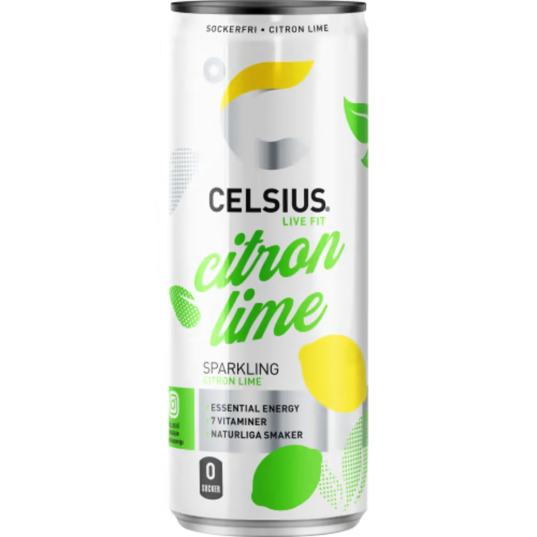 Celsius Citron/lime Energidryck Burk - Lemon/Lime Energy Drink 35.5cl