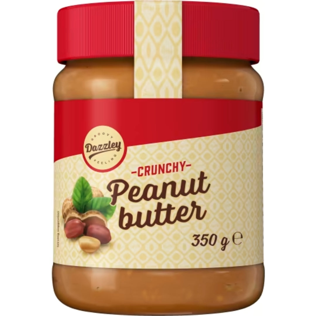 Dazzley Crunchy Jordnötssmör - Crunchy Peanut Butter 350g