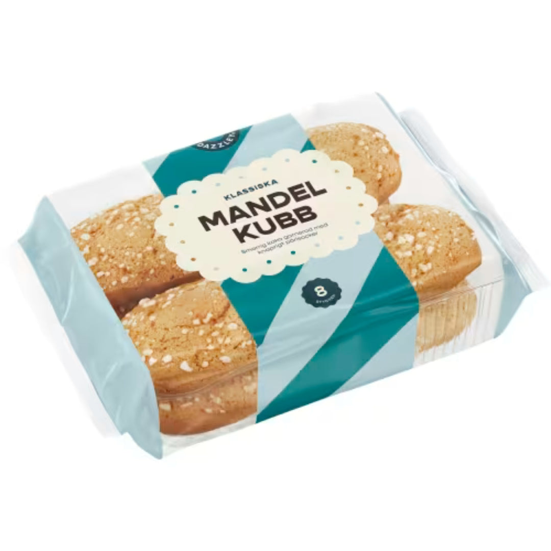 Dazzley Mandelkubb - Classic Biscuit topped With Pearl Sugar 250g
