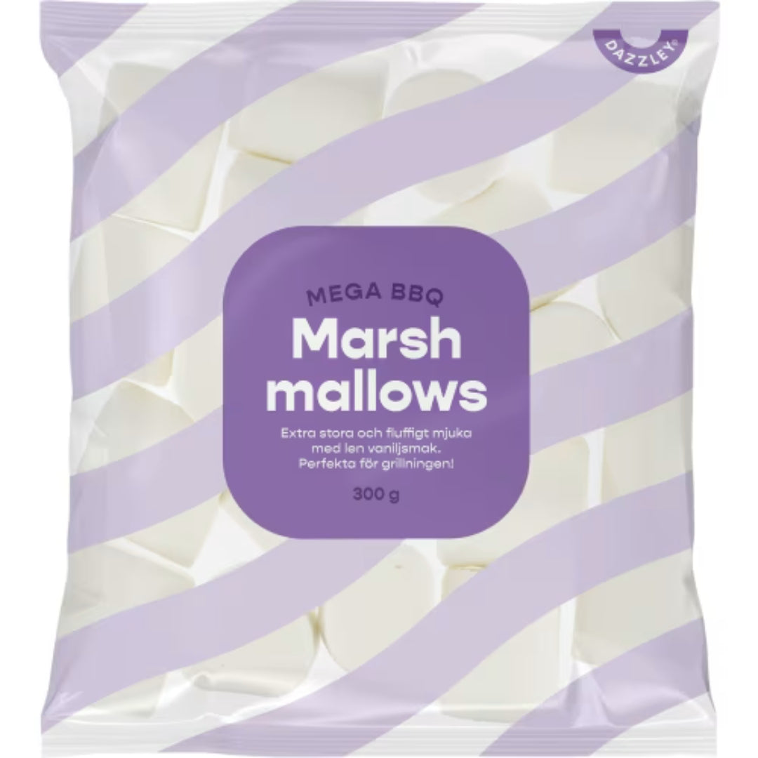 Dazzley Marshmallows Mega Bbq - Oversized Marshmallows 300g