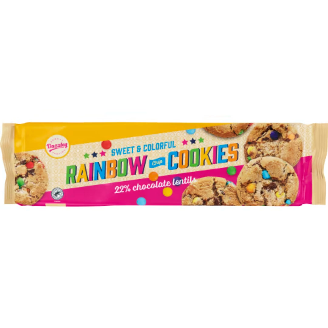 Dazzley Rainbow Cookies - Cookies with colorful chocolate candies 150g