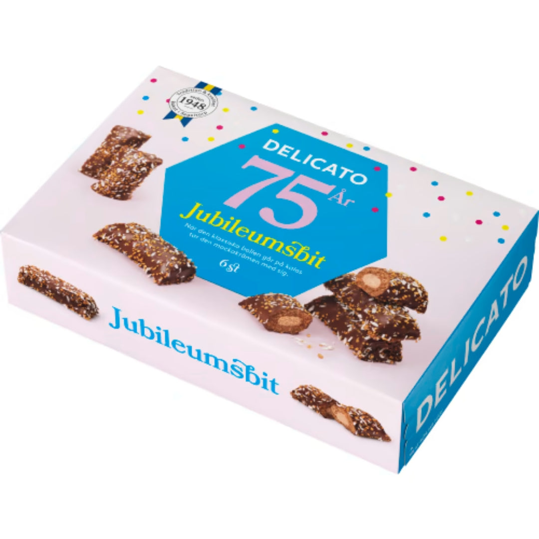 Delicato Jubileumsbit - Pastry with Mocha and Chocolate Ball Flavor 180g