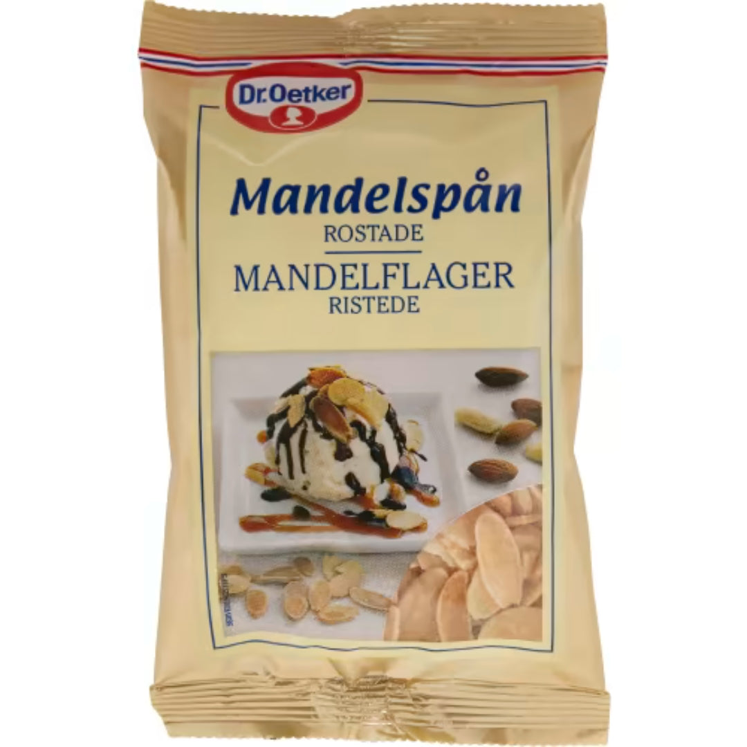 Dr Oetker Mandelspån Rostade - Fiocchi di mandorle tostato 50g