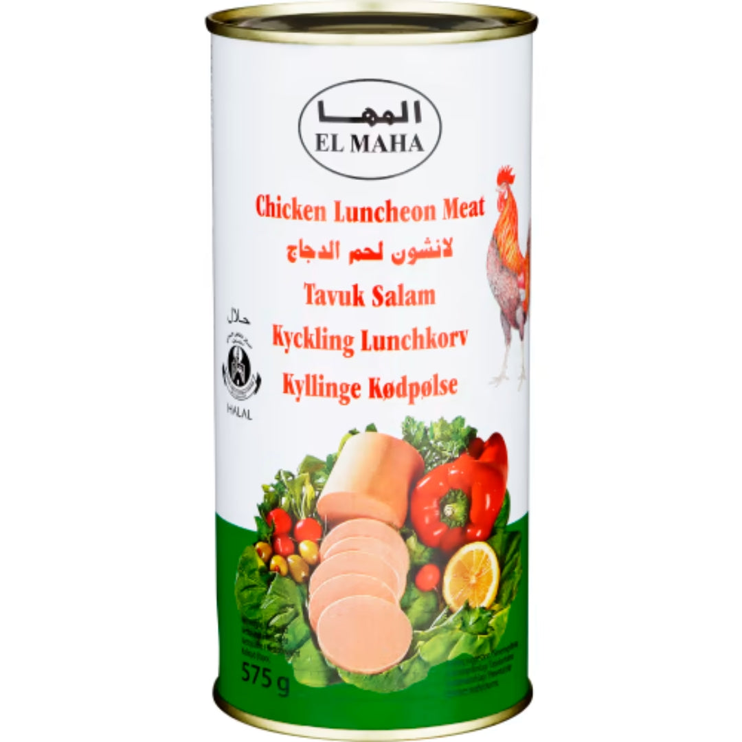 El Maha Lunchkorv Kyckling Halal - Chicken Luncheon Meat Halal 575g