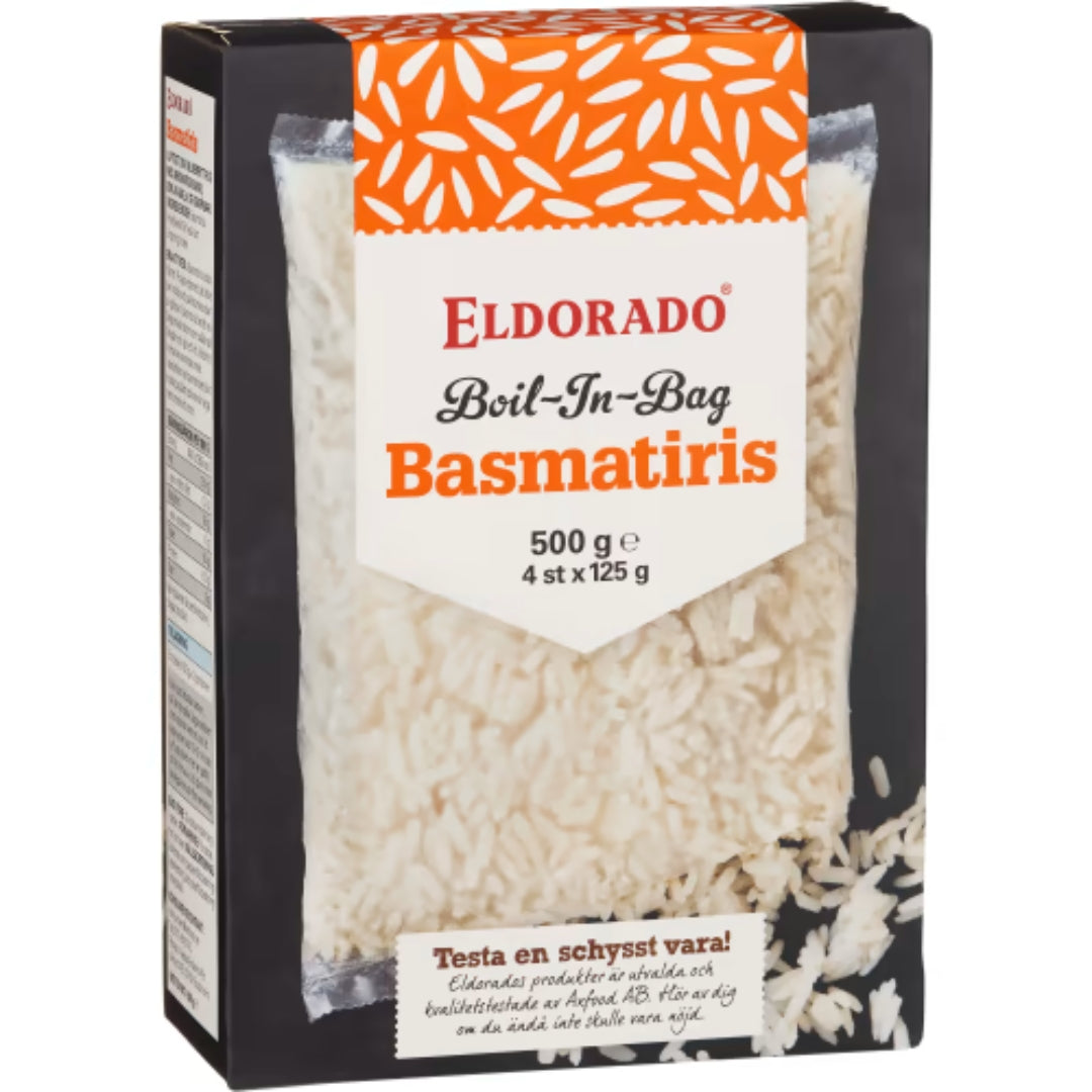 Eldorado Basmatiris Boil-in-bag 4x125g - Boil-in-Bag Basmati Rice 500g