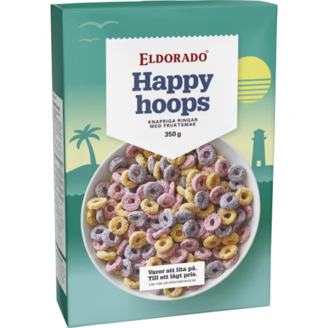 Eldorado Happy Hoops - Fruit-Flavored Cereal 350g