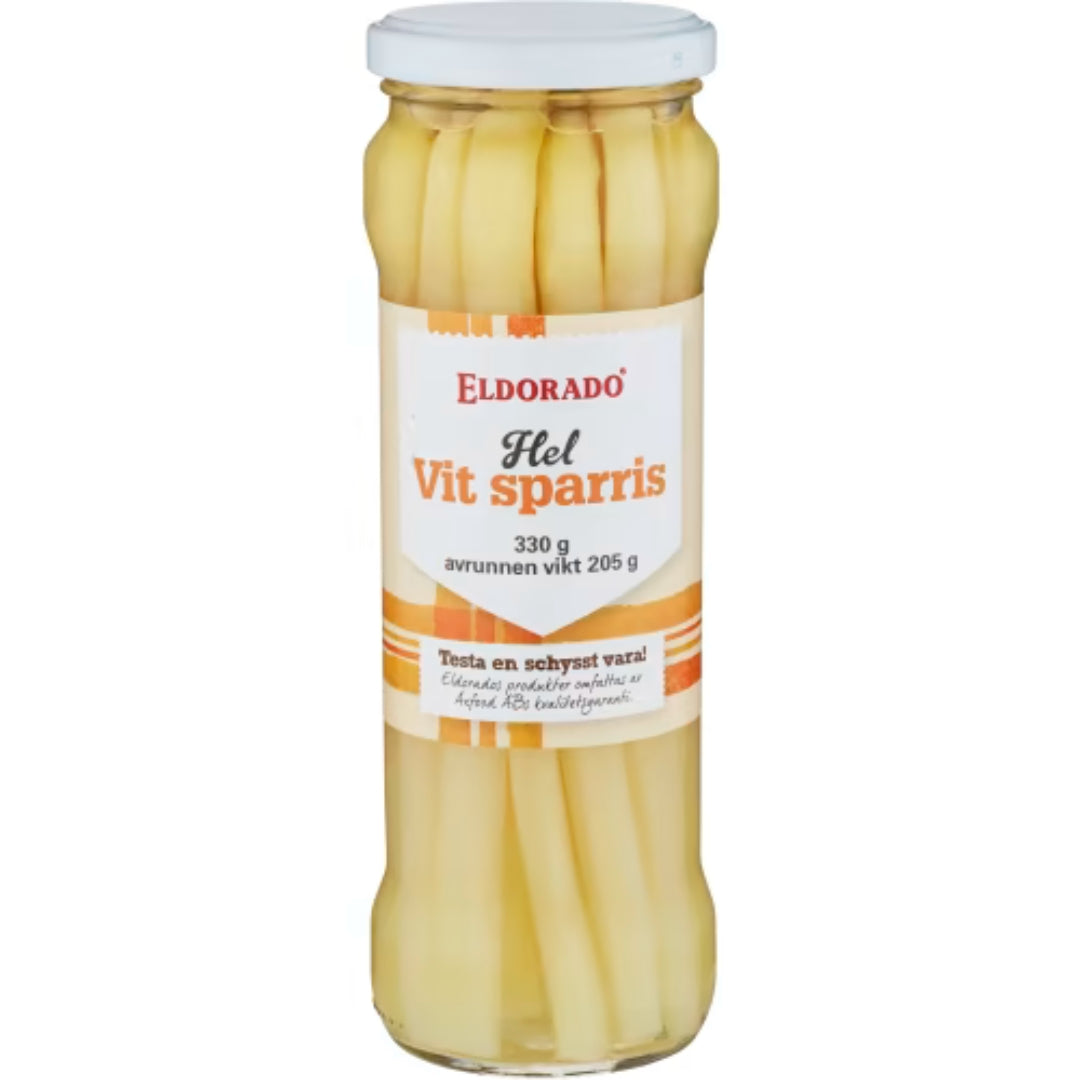 Eldorado Hel Sparris Vit - Whole White Asparagus 330g