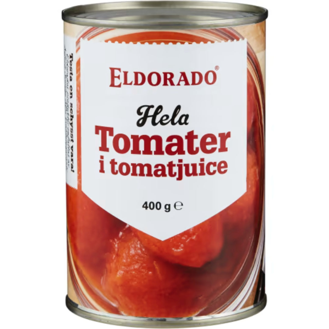Eldorado Hela Tomater Skalade - Whole Tomatoes in Tomato Juice 400g