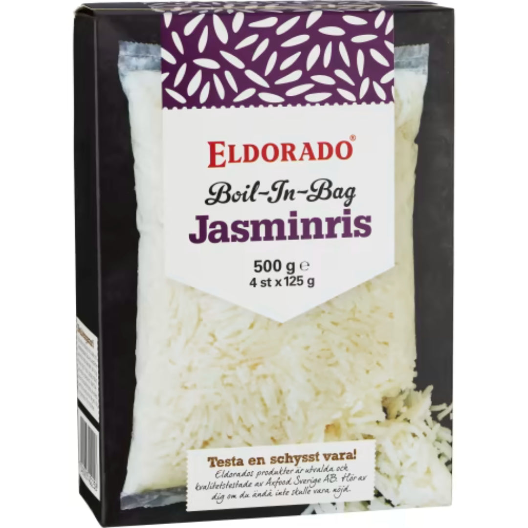 Eldorado Jasminris Boil-in-bag 4x125g - Boil-in-Bag Jasmine Rice 500g