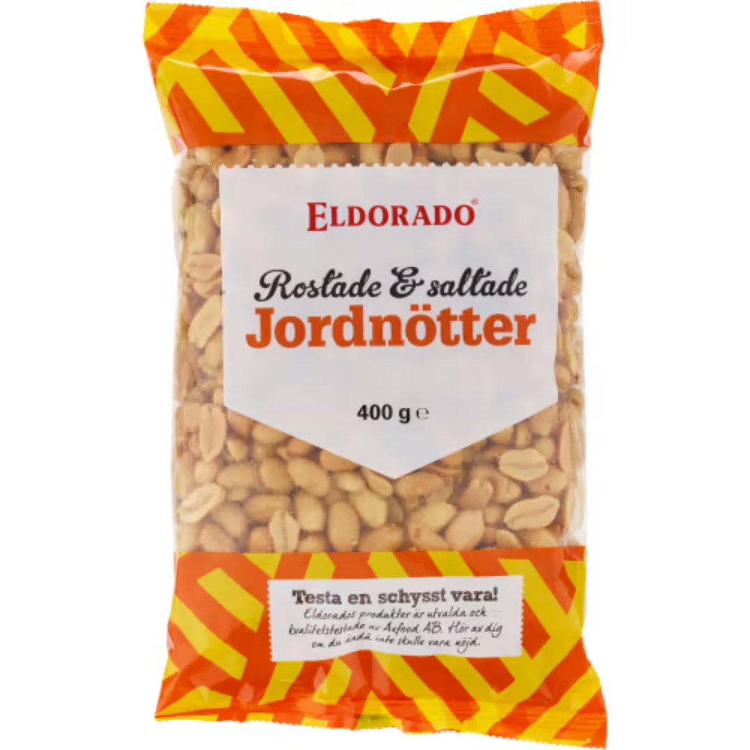 Eldorado Jordnötter Rostade & Saltade - Peanuts arrostite e salate 400g