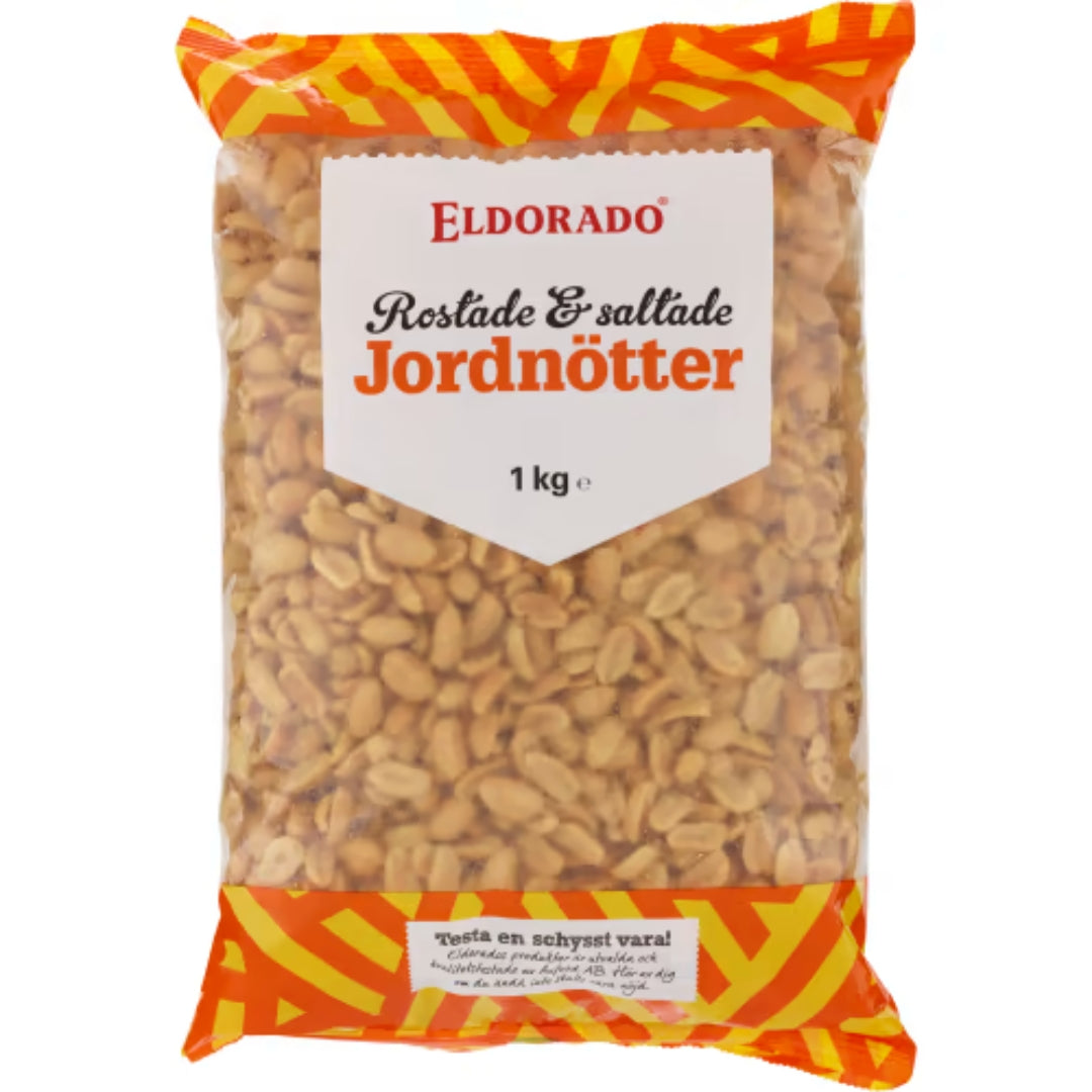 Eldorado Jordnötter Rostade & Saltade - Roasted & Salted Peanuts 1kg