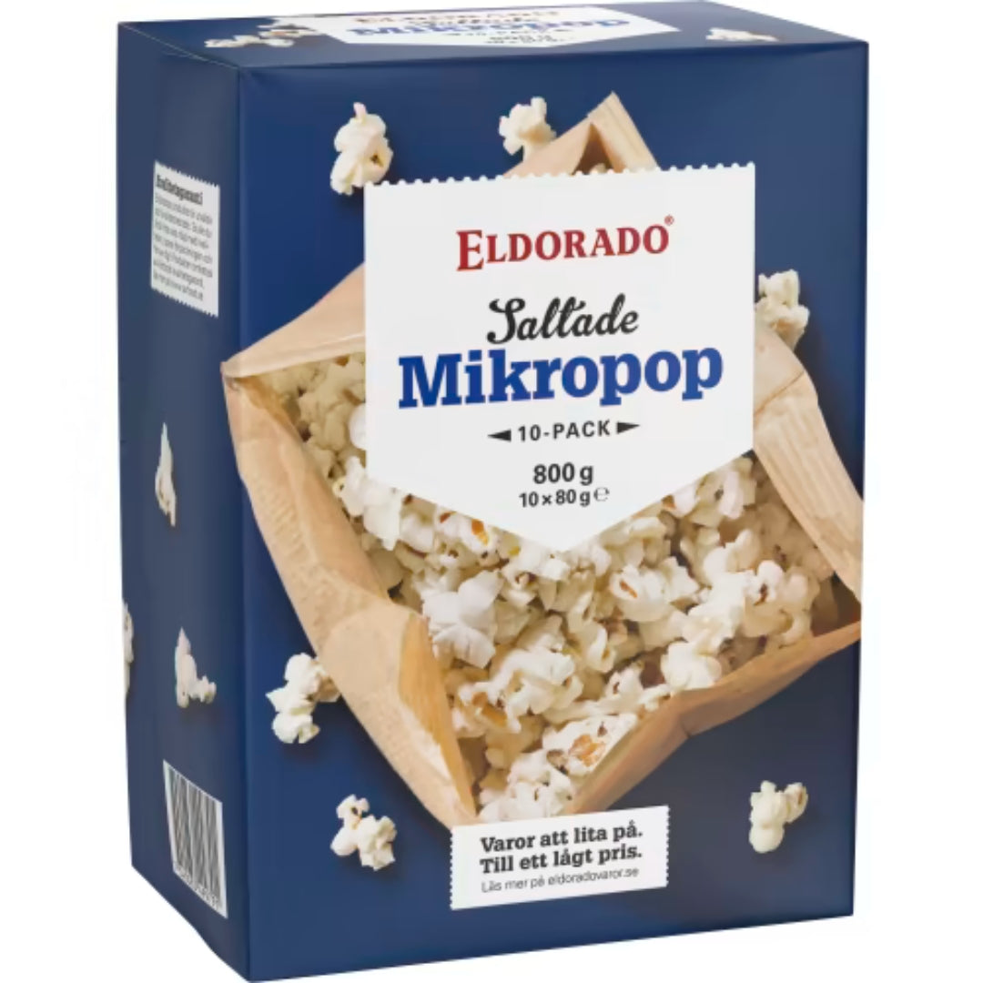 Eldorado Micropopcorn 10-pack - Microwave Popcorn 800g