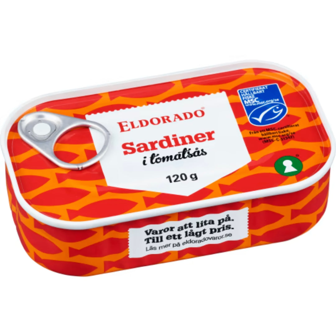 Eldorado Sardiner Tomatsås - Sardines in Tomato Sauce 120g