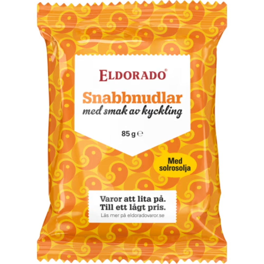 Eldorado Snabbnudlar Kyckling - Chicken Instant Noodles 85g