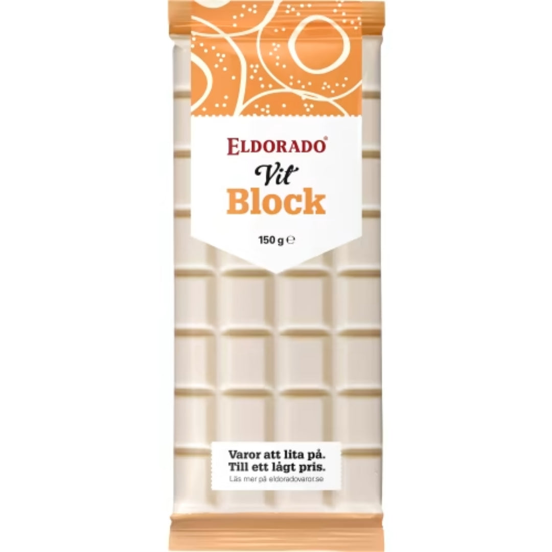 Eldorado Vit Block Choklad - White Chocolate Block 150g