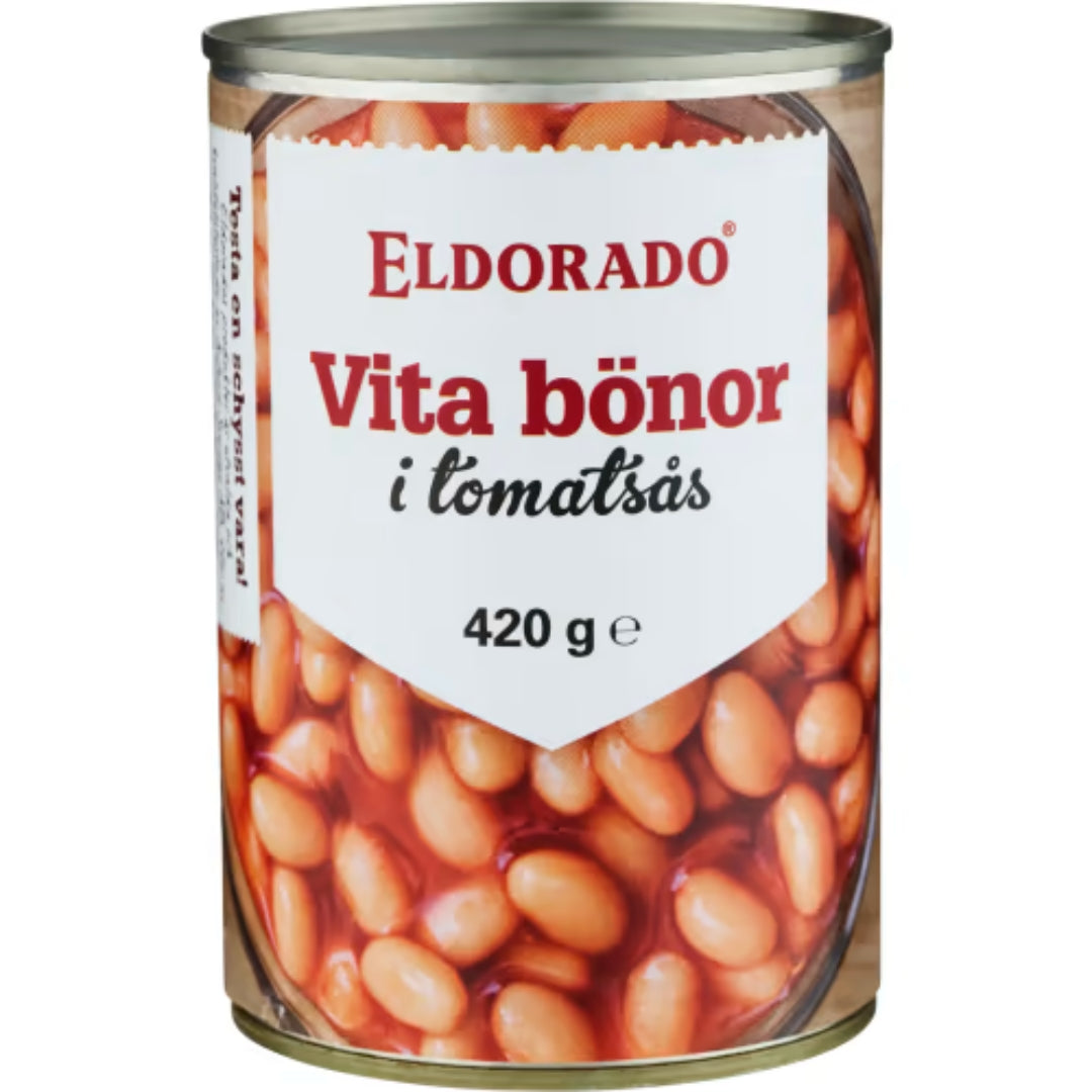 Eldorado Vita Bönor i Tomatsås - White Beans in Tomato Sauce 420g