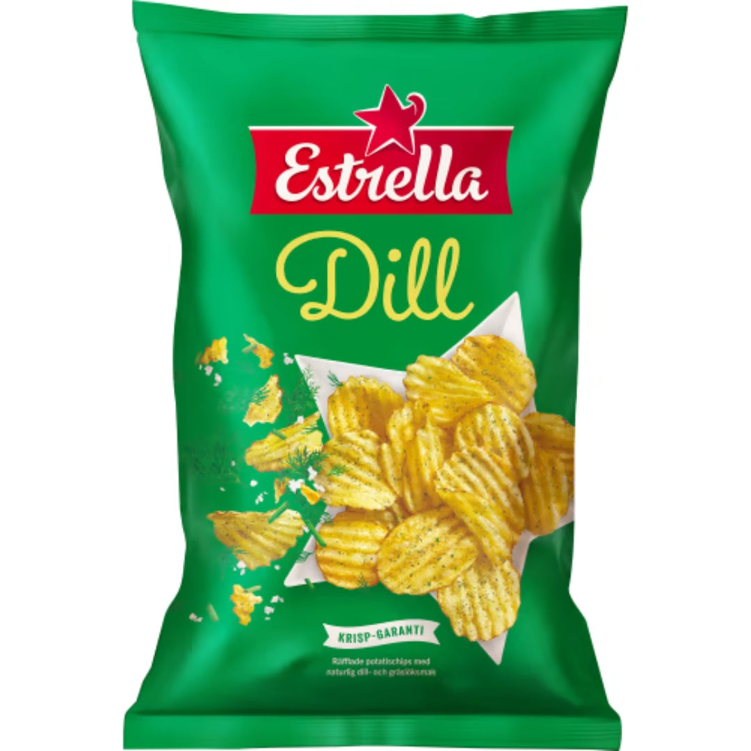 Estrella Dillchips – Dill Flavoured Crisps 275g
