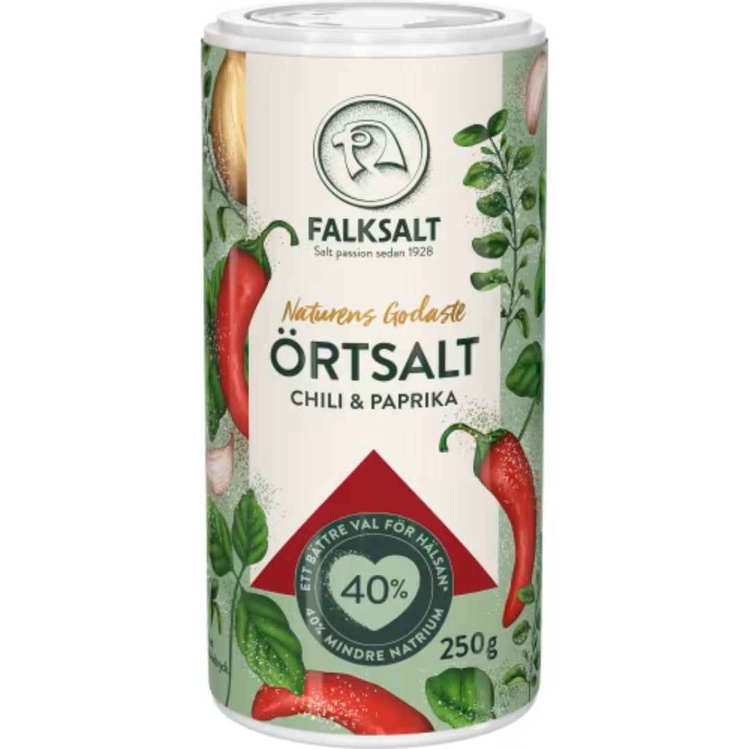 Falksalt Örtsalt Chili&paprika - Herb Salt Chili & Paprika 250g