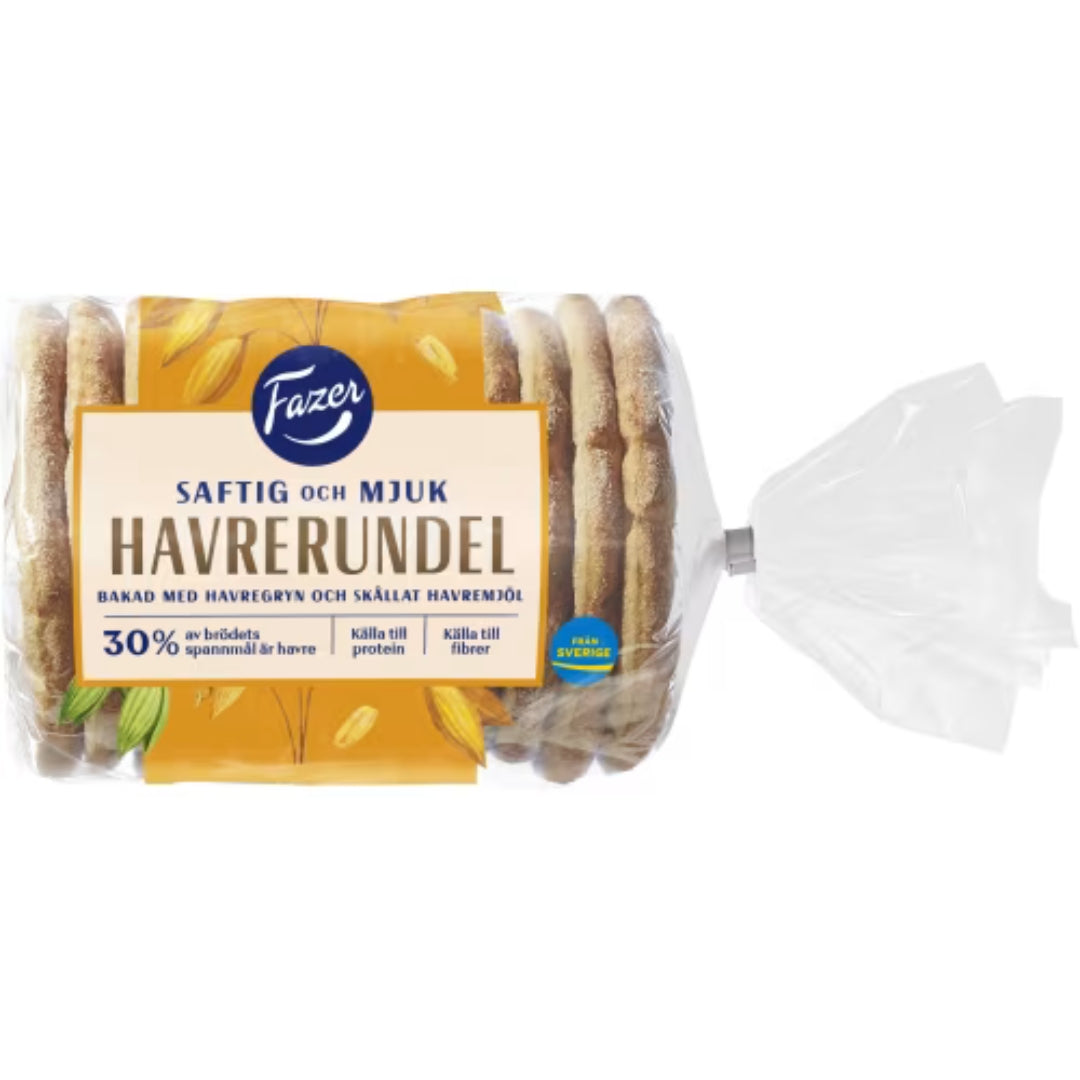 Fazer Havrerundel - Bread Cake with a Balanced Saltiness and Light Texture 450g