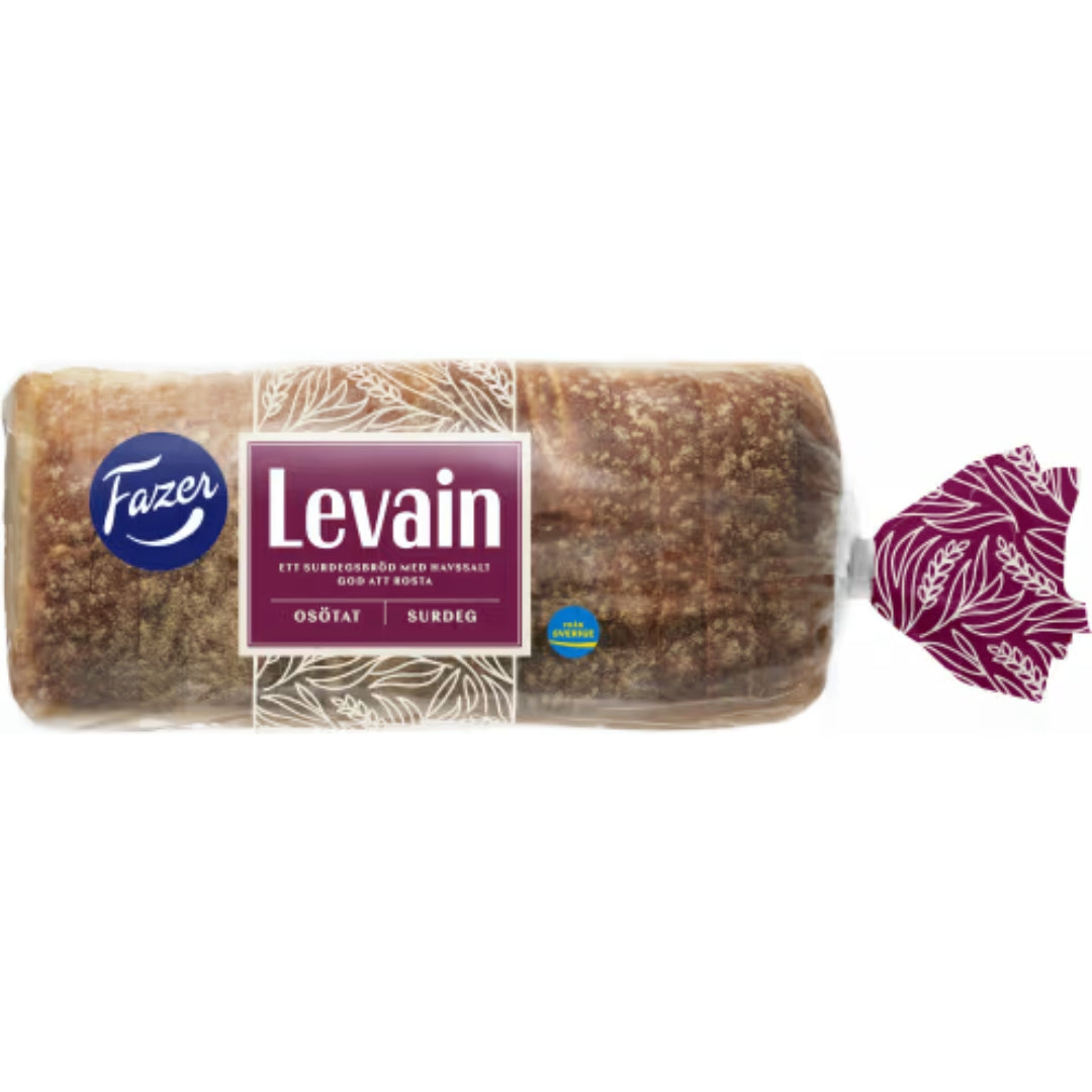 Fazer Levain - Unsweetened Sourdough Bread with Roasted Oat Flour and Sea Salt 750g