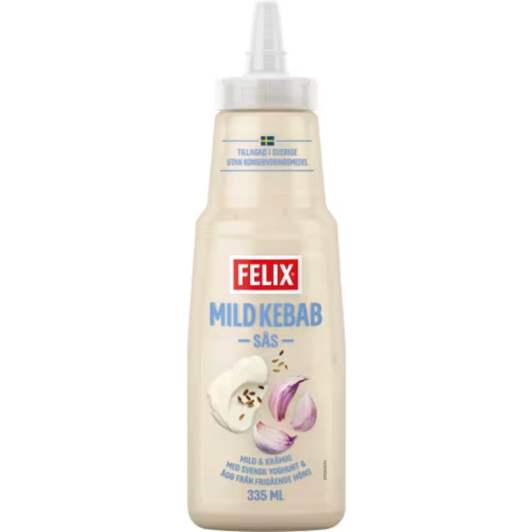 Felix Kebab Mild Sås - Mild Kebab Sauce 335ml