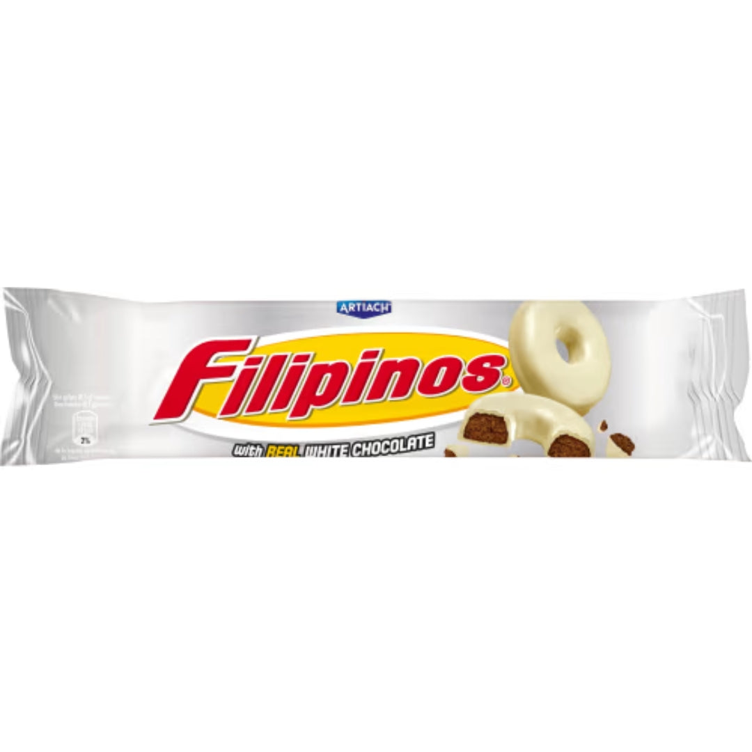 Filipinos Chocolate White - Cookies Coated in White Chocolate 128g